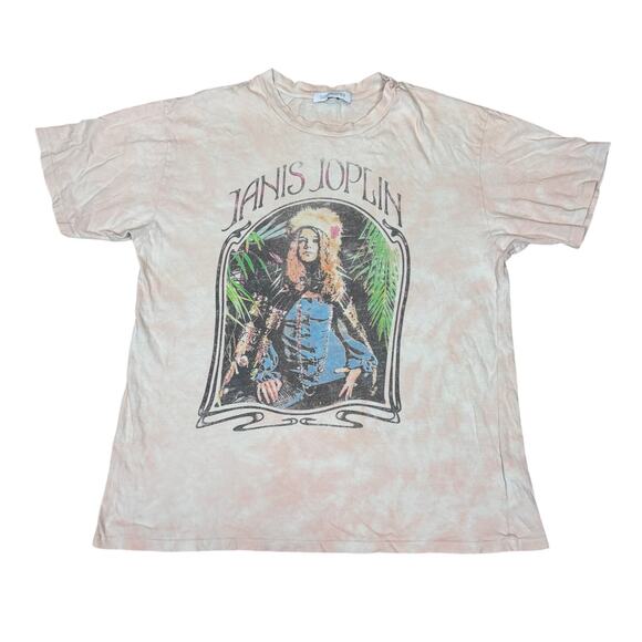 Daydreamer Janis Joplin Oversized Boyfriend T Shirt Women's Large - Picture 1 of 9